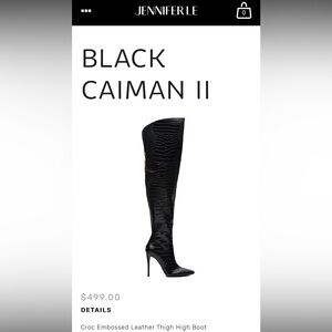 BRAND NEW CROC EMBOSSED THIGH HIGH BOOTS..